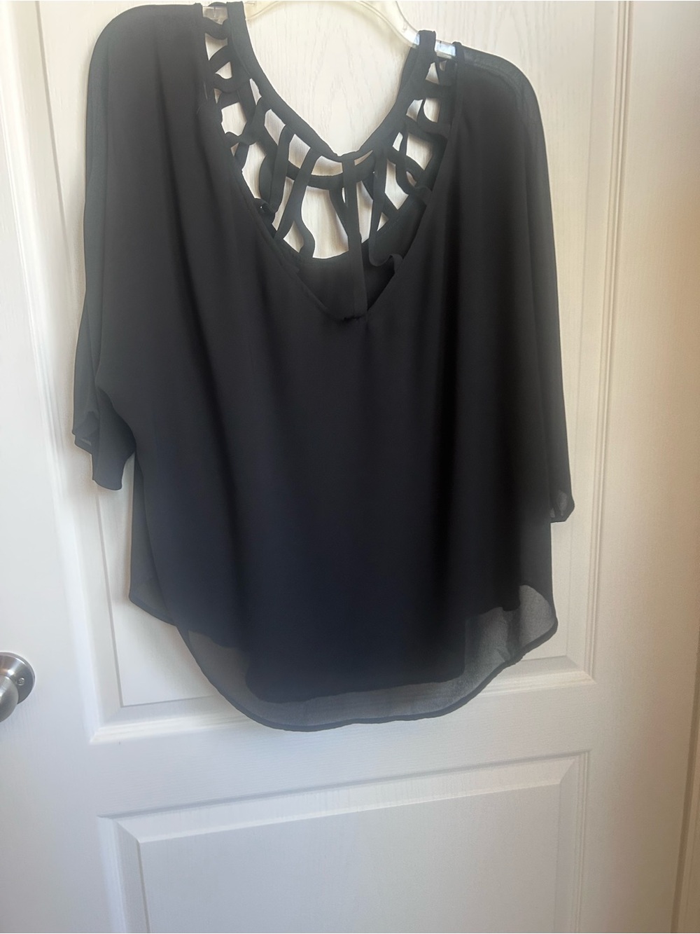 Maurices Black Strapless Women’s Dress with Lattice Detail